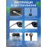 Портативный душ на аккумуляторе Portable Shower Smart LCD Черный 8000 mAh 5 скоростей IPX8