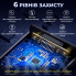 FM-модулятор трансмиттер Bluetooth 5.0 с выдвижными кабелями Type-C/Lightning и быстрой зарядкой 100W Черный