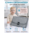 Сумка-органайзер для пеленания Серый меланж Cationic fabric 109х56 см дорожный коврик для подгузников