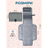 Сумка-органайзер для пеленания Серый меланж Cationic fabric 109х56 см дорожный коврик для подгузников