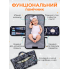 Сумка-организатор для пеленания Черная с узором 82х58 см