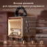 Радиоприемник портативный MG002 Коричневый Bluetooth 5.4 FM/AM/SW, USB/TF Аккумуляторный с подставкой для телефона