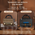 Радиоприемник портативный MG002 Коричневый Bluetooth 5.4 FM/AM/SW, USB/TF Аккумуляторный с подставкой для телефона