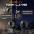 Вентилятор аккумуляторный безлопастный настольный с автоповоротом и зажимом Черный 3600 mAh 6 скоростей