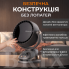 Вентилятор аккумуляторный безлопастный настольный с автоповоротом и зажимом Черный 3600 mAh 6 скоростей