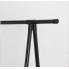 Телескопическая стойка вешалка для одежды и с полкой для обуви Triangle Clothes Rach напольная передвижная на колесиках Черная