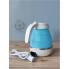 Дорожный чайник силиконовый складной дисковый Electric Kettle wdl-09b 220v 600w 600мл Голубой