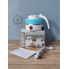 Дорожный чайник силиконовый складной дисковый Electric Kettle wdl-09b 220v 600w 600мл Голубой