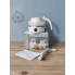 Дорожный чайник силиконовый складной дисковый Electric Kettle wdl-09b 220v 600w 600мл Белый