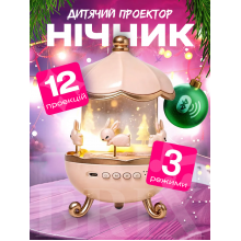 Нічник-проектор 12 проекцій 3 види світла з Bluetooth Нічник-проектор 12 проекцій 3 види світла з Bluetooth