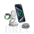 Беспроводная зарядная станция 3-в-1 для iPhone 15W, Apple Watch 2.5W, AirPods 3W, Android